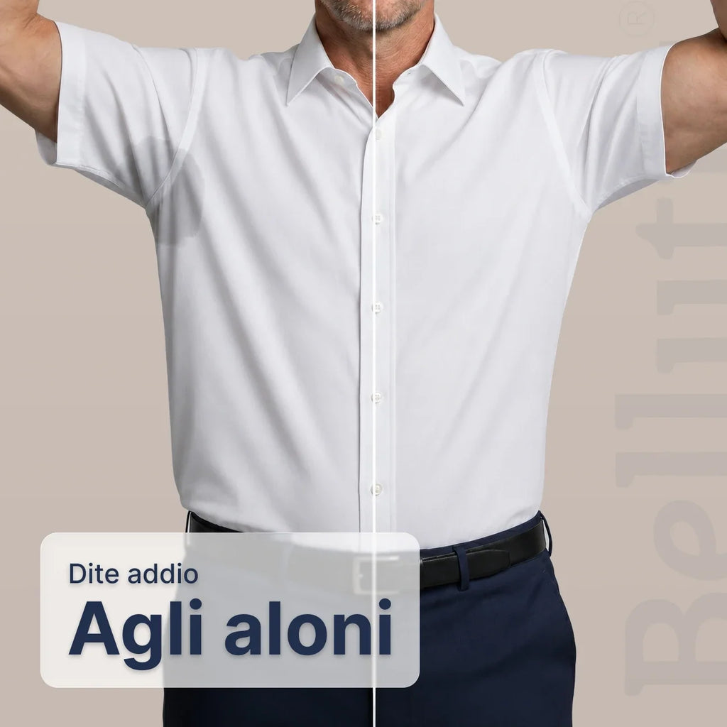 Camicia Aderente a Maniche Corte