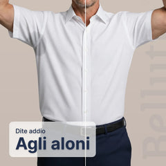 Camicia Aderente a Maniche Corte