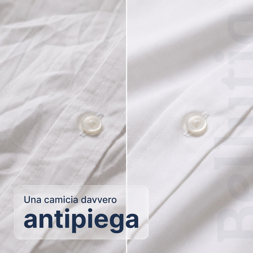 Camicia Antipiega a Taglio Aderente