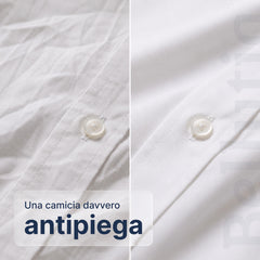 Camicia Antipiega a Taglio Aderente