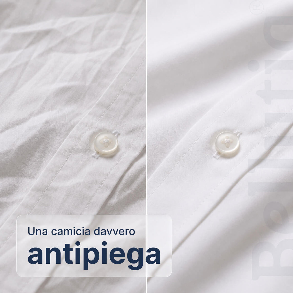 Camicia Antipiega a Taglio Aderente