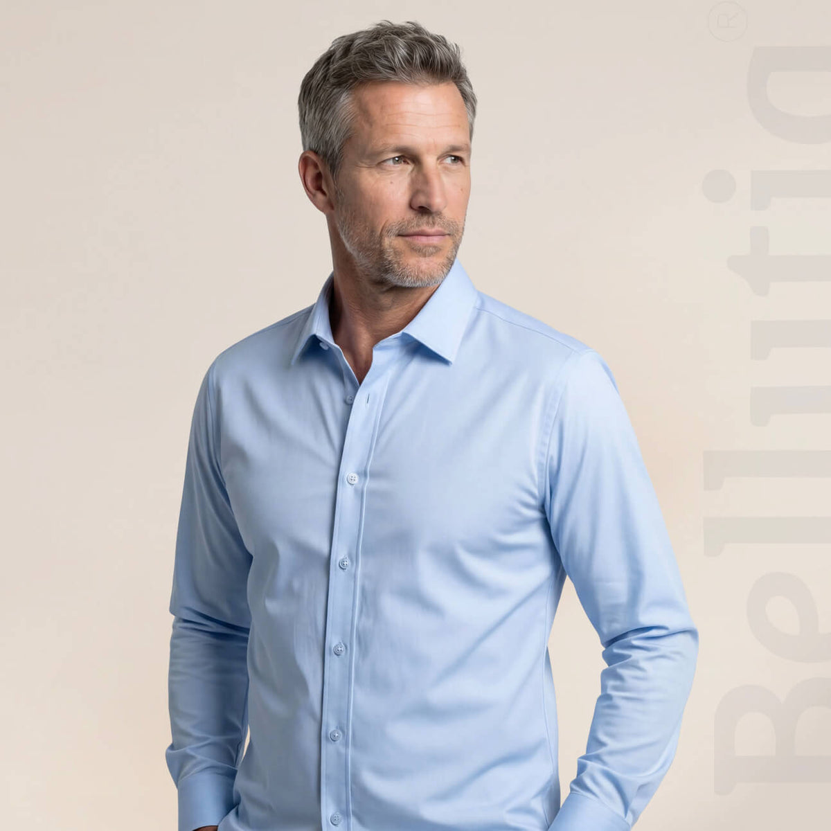 Camicia Antipiega a Taglio Aderente