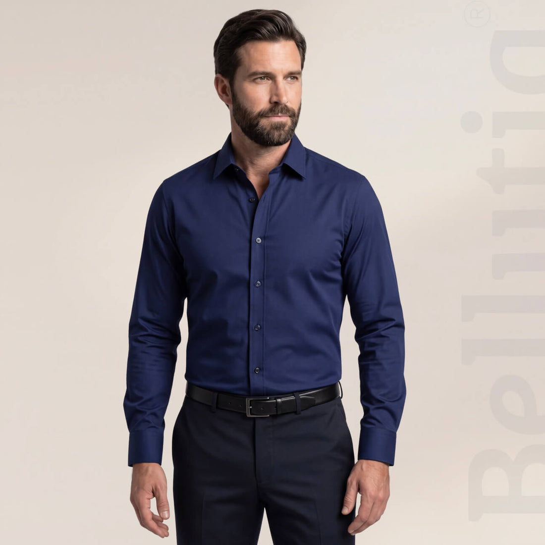 Camicia Antipiega a Taglio Aderente