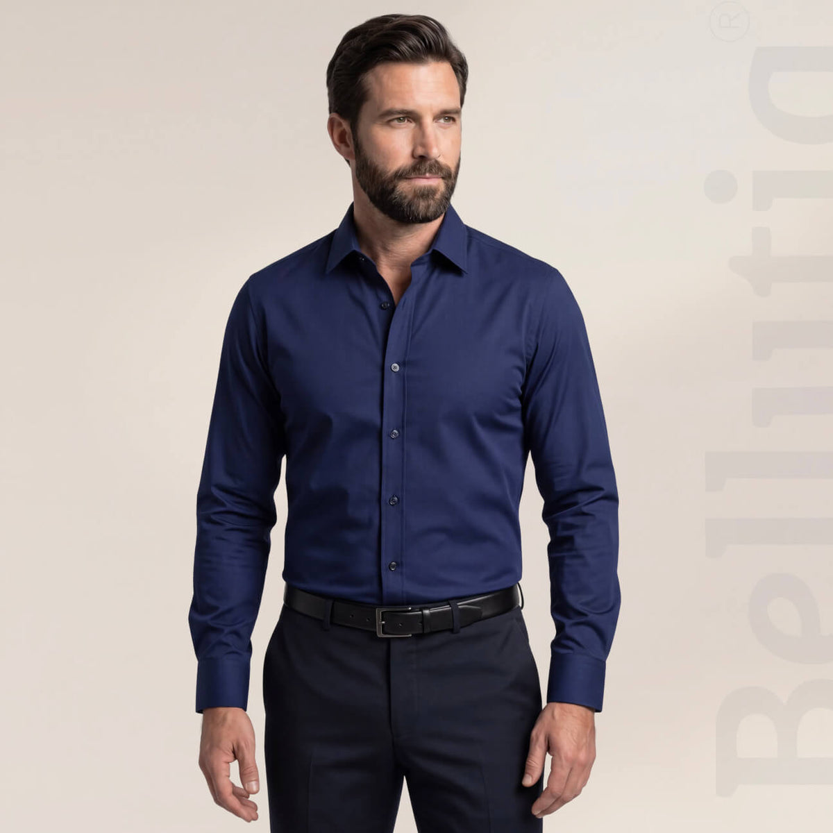 Camicia Antipiega a Taglio Aderente