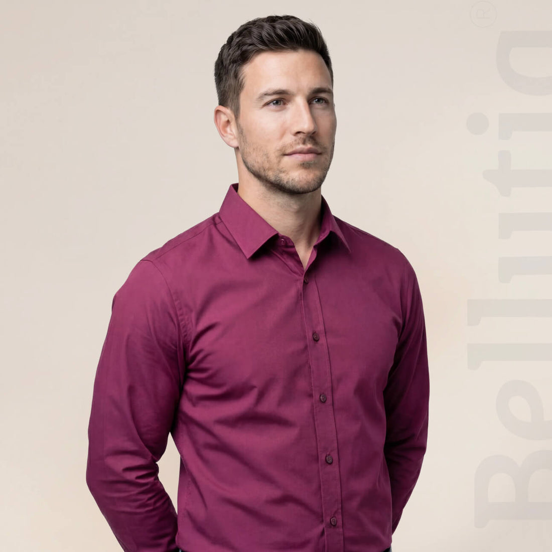 Camicia Antipiega a Taglio Aderente