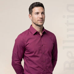 Camicia Antipiega a Taglio Aderente