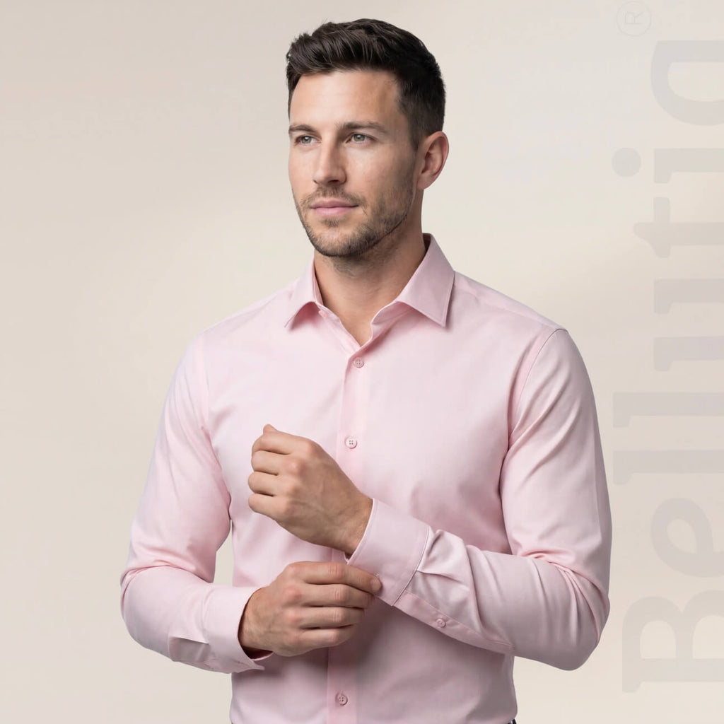 Camicia Antipiega a Taglio Aderente